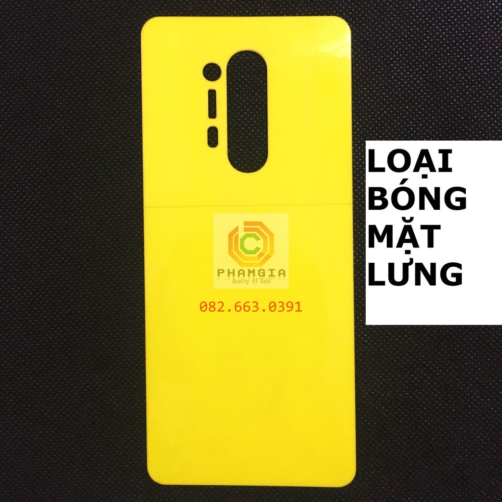 Dán PPF bóng, nhám cho Oneplus 8 Pro màn hình, mặt lưng, full lưng viền siêu bảo vệ