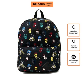Balo vans, balo đi học x marvel old skool ii backpack black - sb1104a