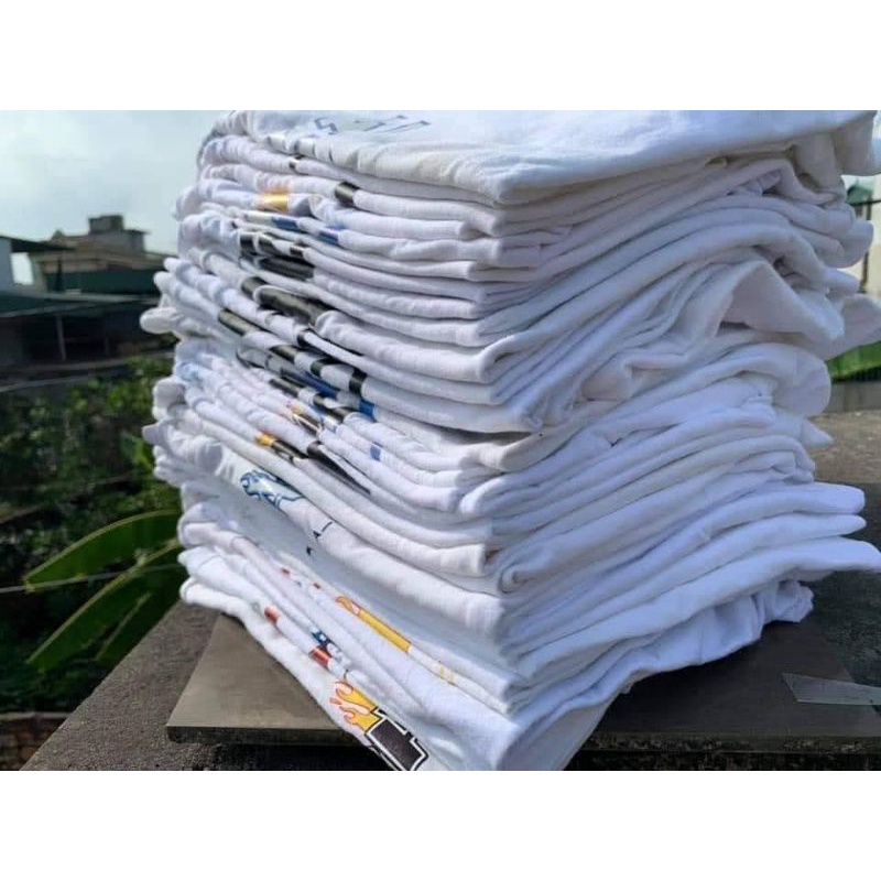 Áo thun mỹ 2hand màu trắng 99% ⚡FREESHIP⚡( trắng trơn . trắng hình )