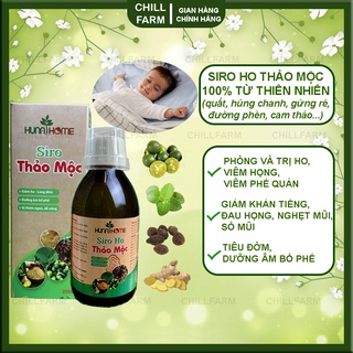Siro Ho Cho Bé Từ Thảo Mộc Quất, Húng Chanh Đường Phèn Long Đờm Khỏi Ho, Siro Ho Cho Bé Vị Thơm Dễ Uống 20ML