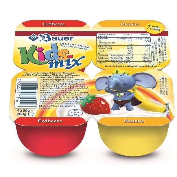 Phô Mai Sữa Chua Trái Cây Kids Mix Premium Lốc 6 x 50g