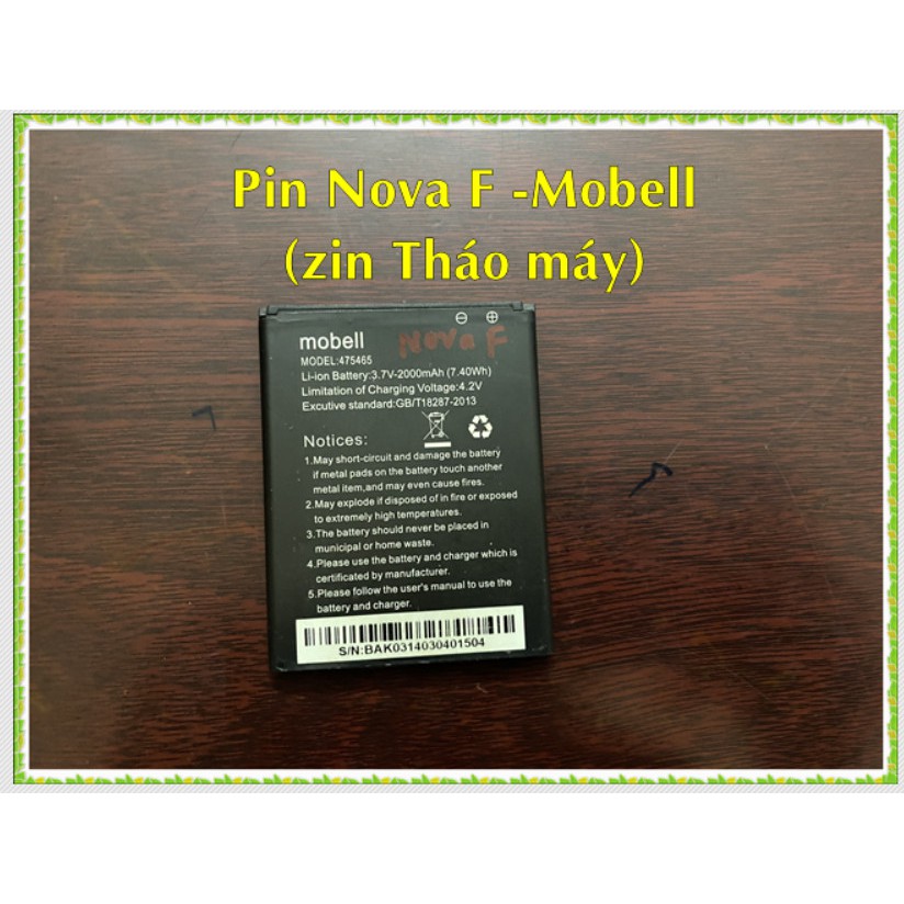 Pin Nova F - Mobell (Zin tháo máy)