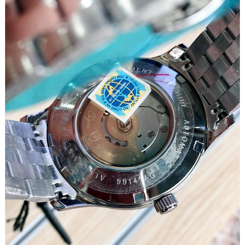 Đồng hồ nam mặt kính sapphire cong bambino Olym Pianus OP99141 -77.1AGS