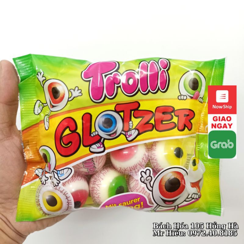 [Hỏa Tốc] Kẹo dẻo con mắt Trolli Glotzer