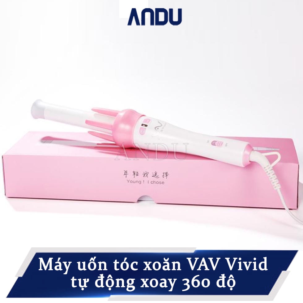 Máy Uốn Tóc Xoăn Cầm Tay Xoay 360 Máy Uốn Tóc Tự Động