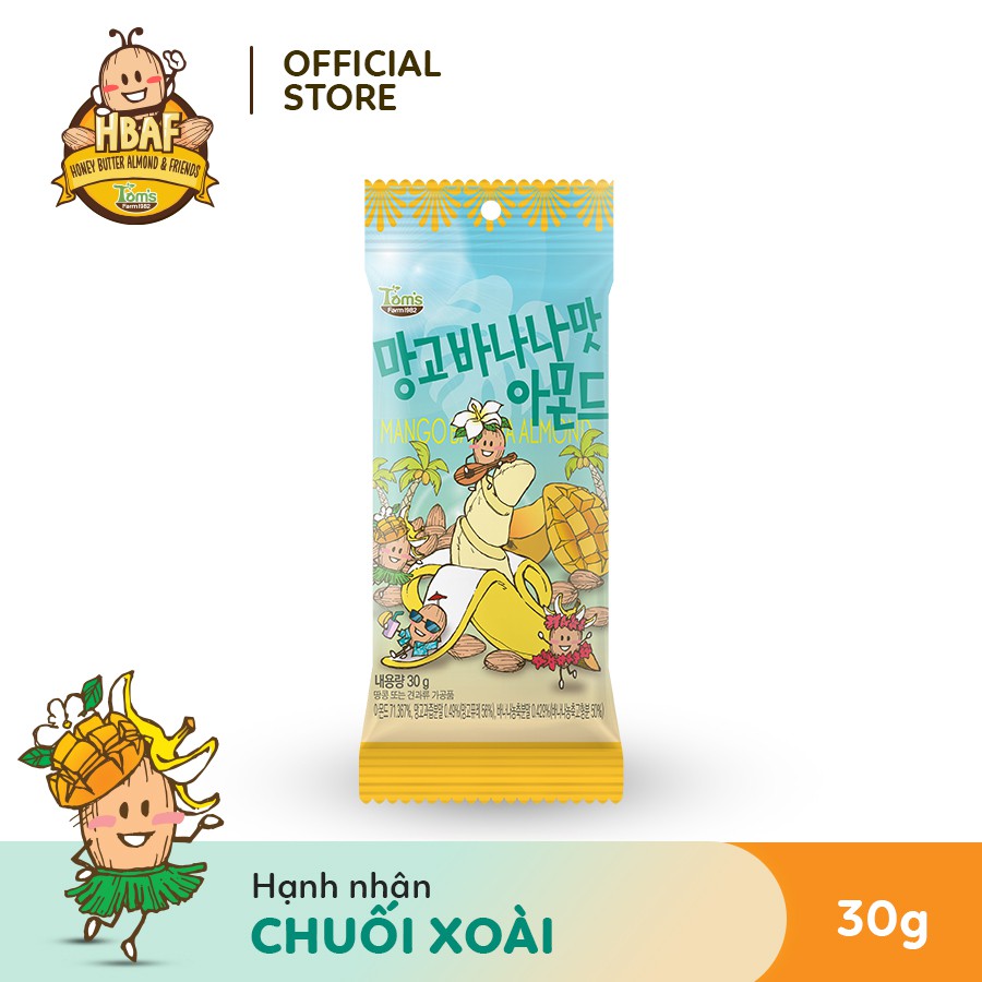 Hạnh nhân Tẩm vị Tom's Farm 30g Hàn Quốc | BigBuy360 - bigbuy360.vn