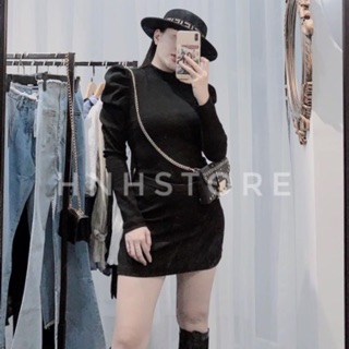 VÁY BODY TAY BỒNG TĂM ZIP