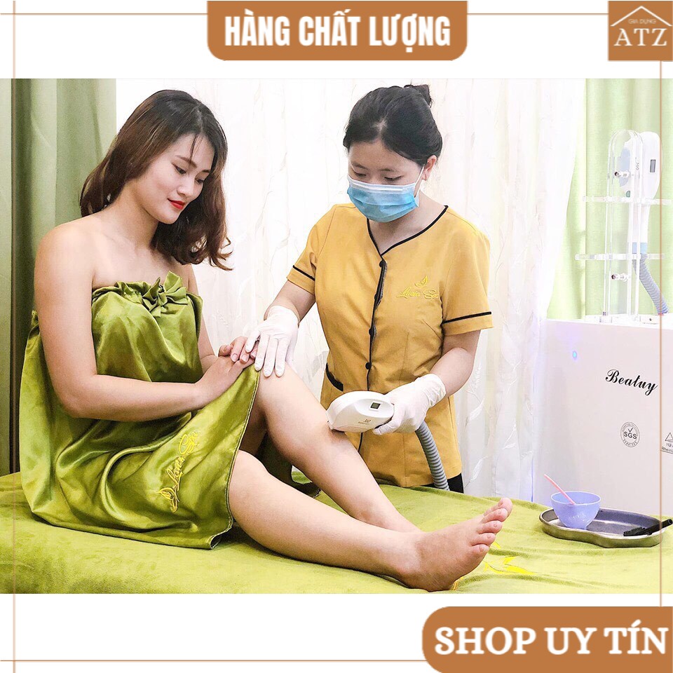 Váy quây spa chất lụa ĐẸP, đanh, nhiều màu, hàng sẵn