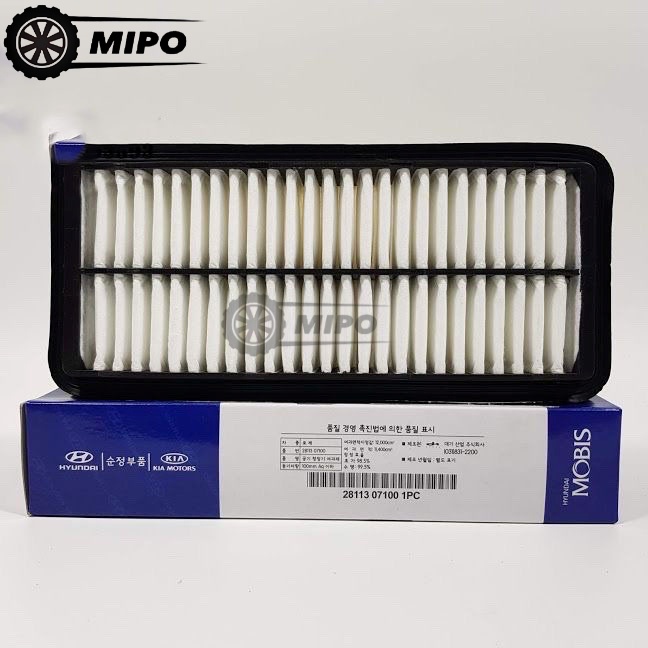 Lọc gió động cơ Morning lắp ráp trong nước (03-11), Morning nhập (03-07) (Mã:2811307100)