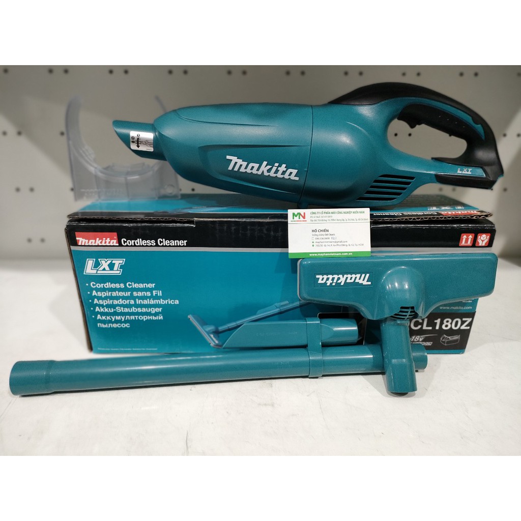 CHÍNH HÃNG - Thân Máy hút bụi dùng pin 18V Makita DCL180Z (Chưa kèm pin,sạc)