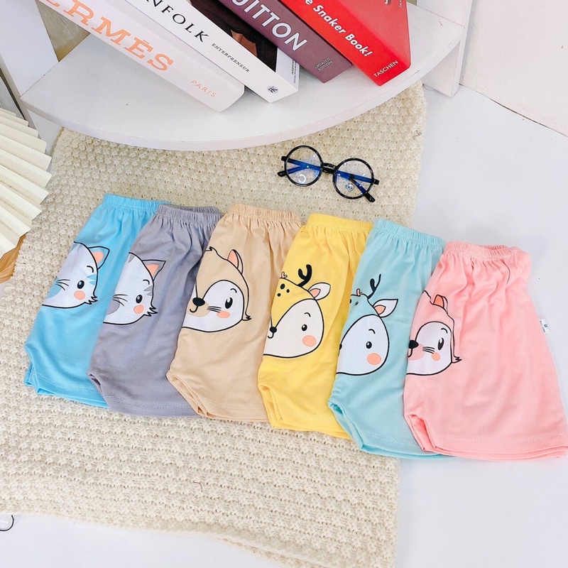 Combo 5 Chiếc Quần Thun Lạnh K.woo Hình Mông Thú Cho Bé 5-15kg