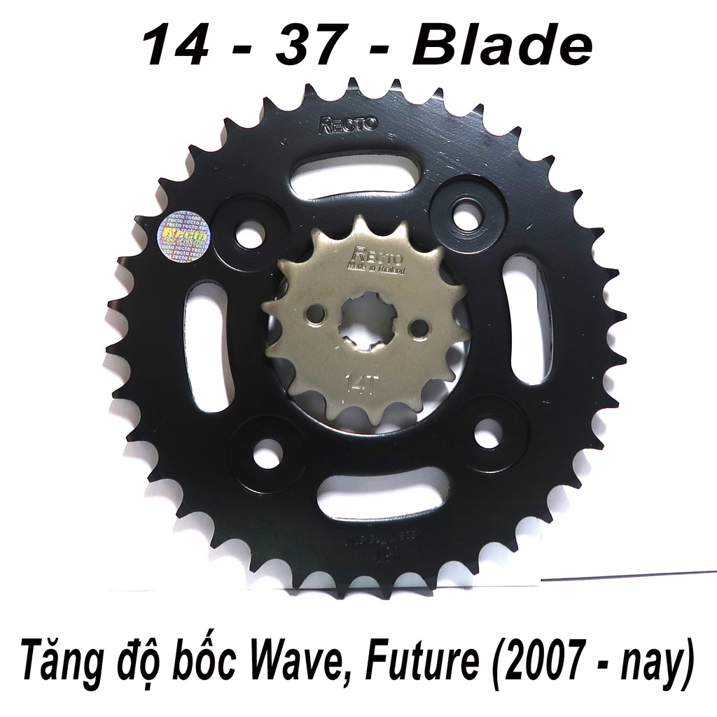 Nhông dĩa RECTO 14 36; 14 37; 14 35; 15 36 cho Wave, Future, Blade, ...