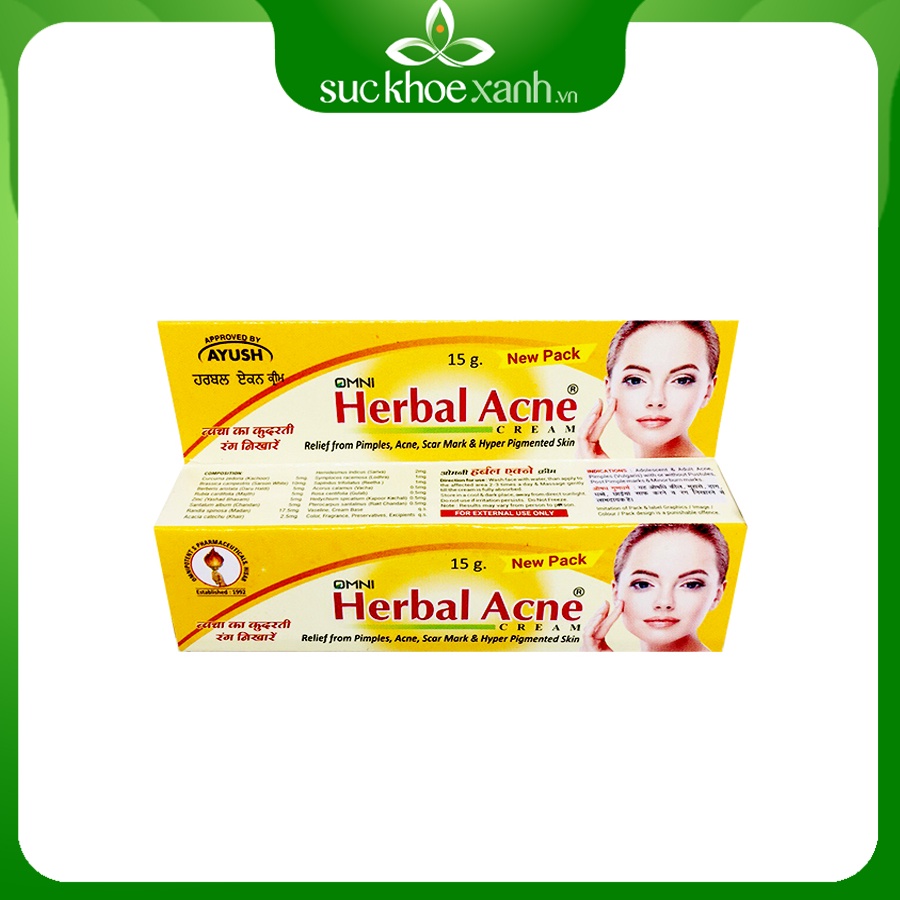 Kem giảm mụn Omni Herbal Acne