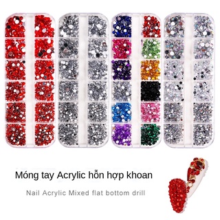 SET Đá Chân Bằng 12 ô, cao cấp!Trang Trí Móng!