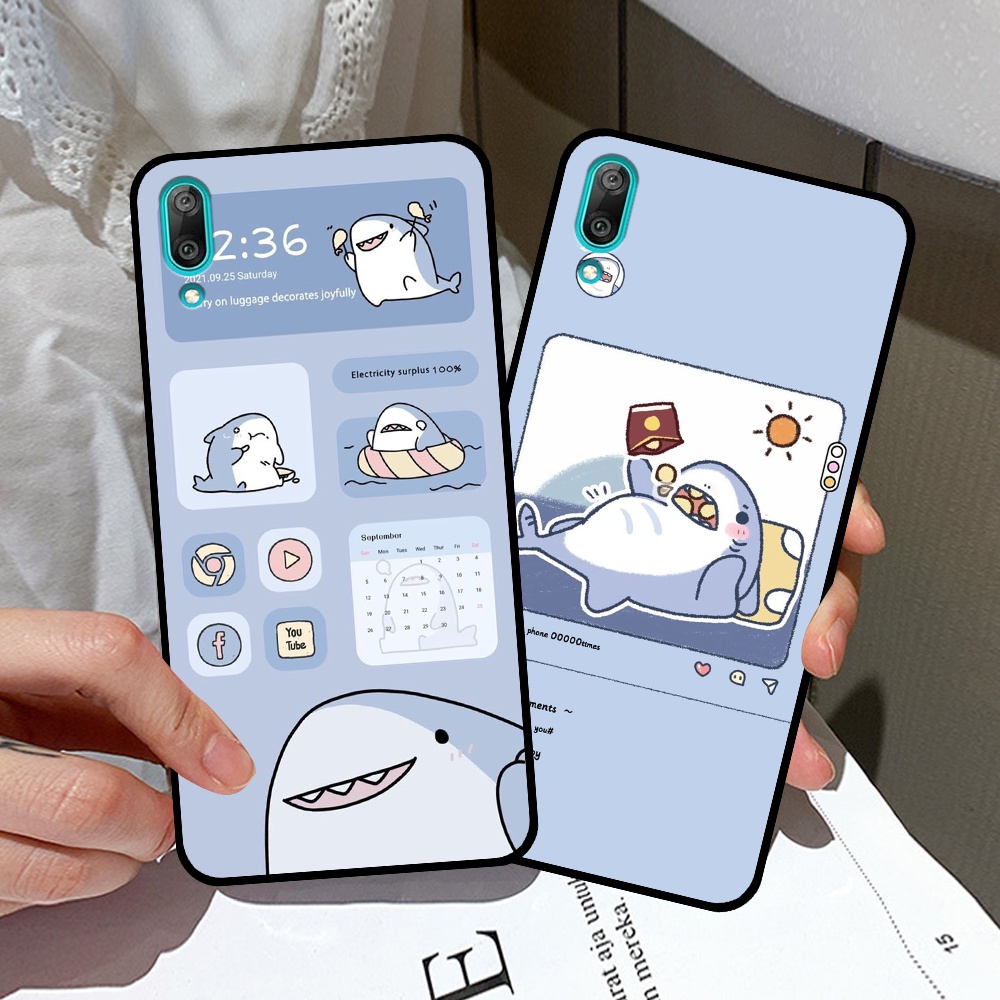 Ốp Huawei Y7 Pro 2019 in hình nền cá mập đáng yêu giá rẻ