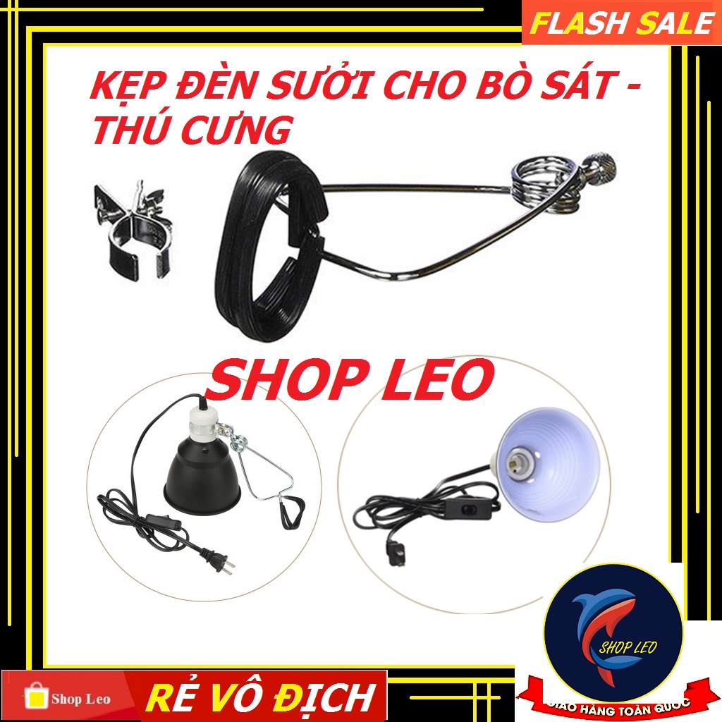 Chụp đèn cho bò sát - chuôi sứ chịu nhiệt - chụp đèn đui sứ - Phụ kiện bò sát - shopleo