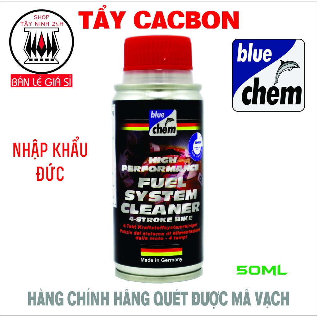 BLUECHEM FUEL SYSTEM CLEANER 50ML súc carbon hệ thống xăng