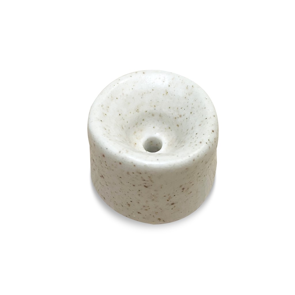 Đế Sứ Bát Tràng Men Vàng Tấm - làm thủ công - phụ kiện dành riêng cho nụ trầm hương