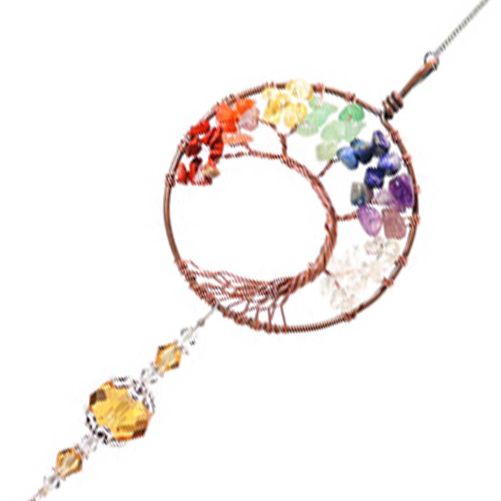 Chuông Gió Pha Lê Treo Cửa Sổ Trang Trí Phong Thủy Sân Vườn