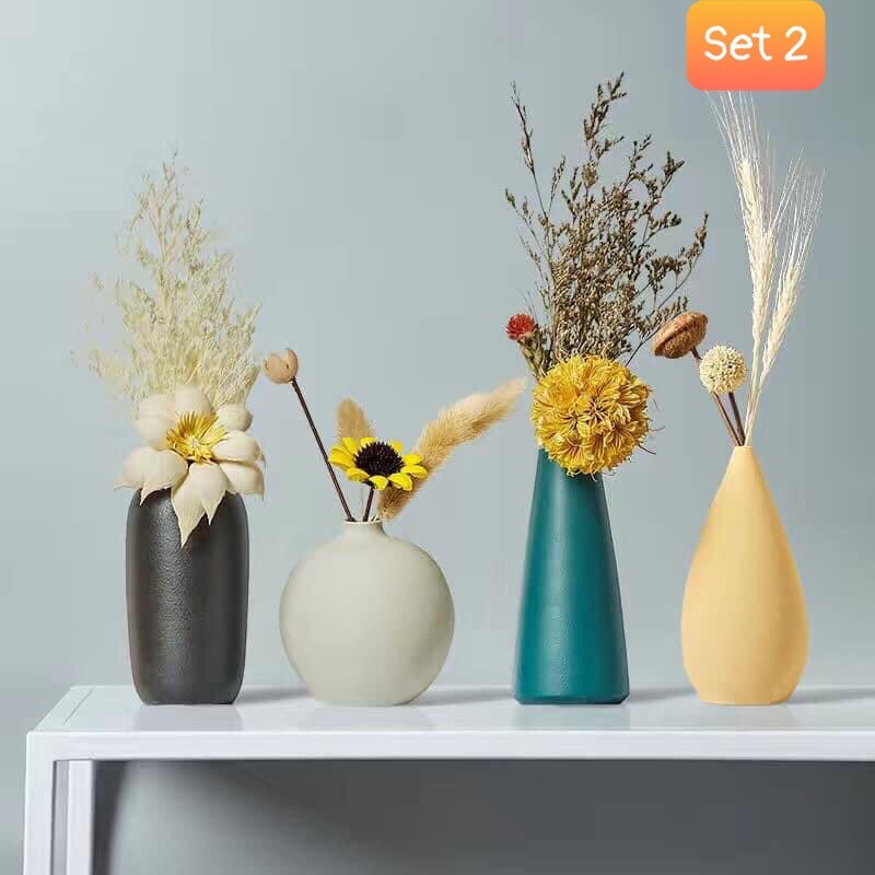 Combo 4 Bình hoa Decor sang sịn đẹp