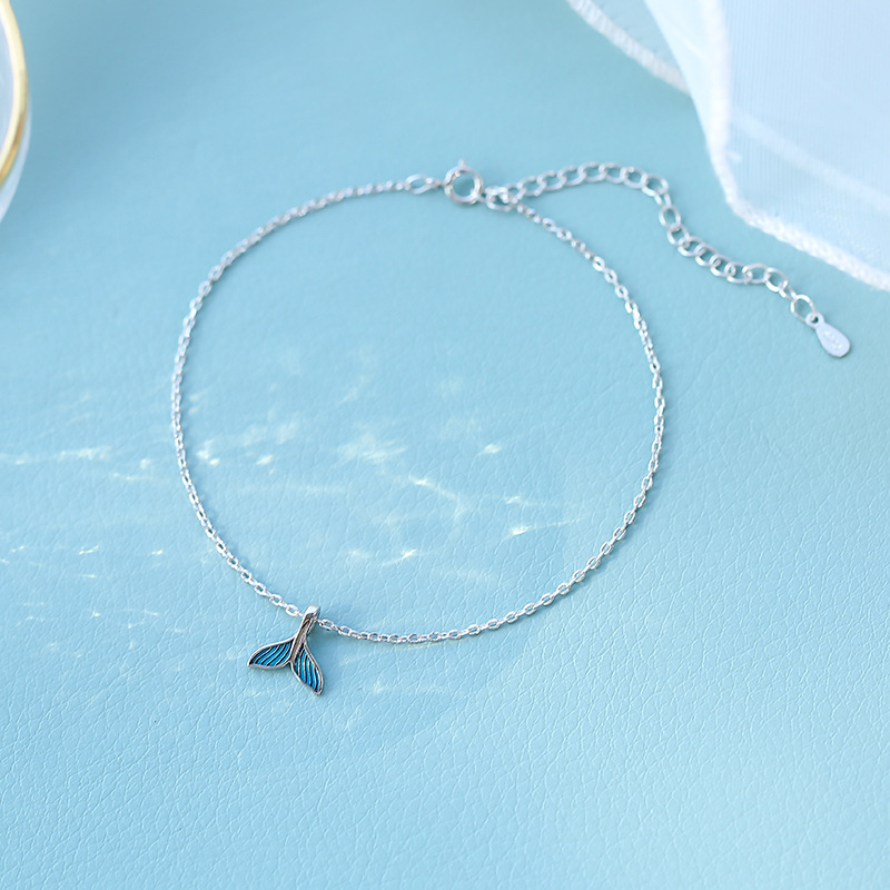 Lắc Chân Đuôi Cá Mạ Bạc S925 | BigBuy360 - bigbuy360.vn