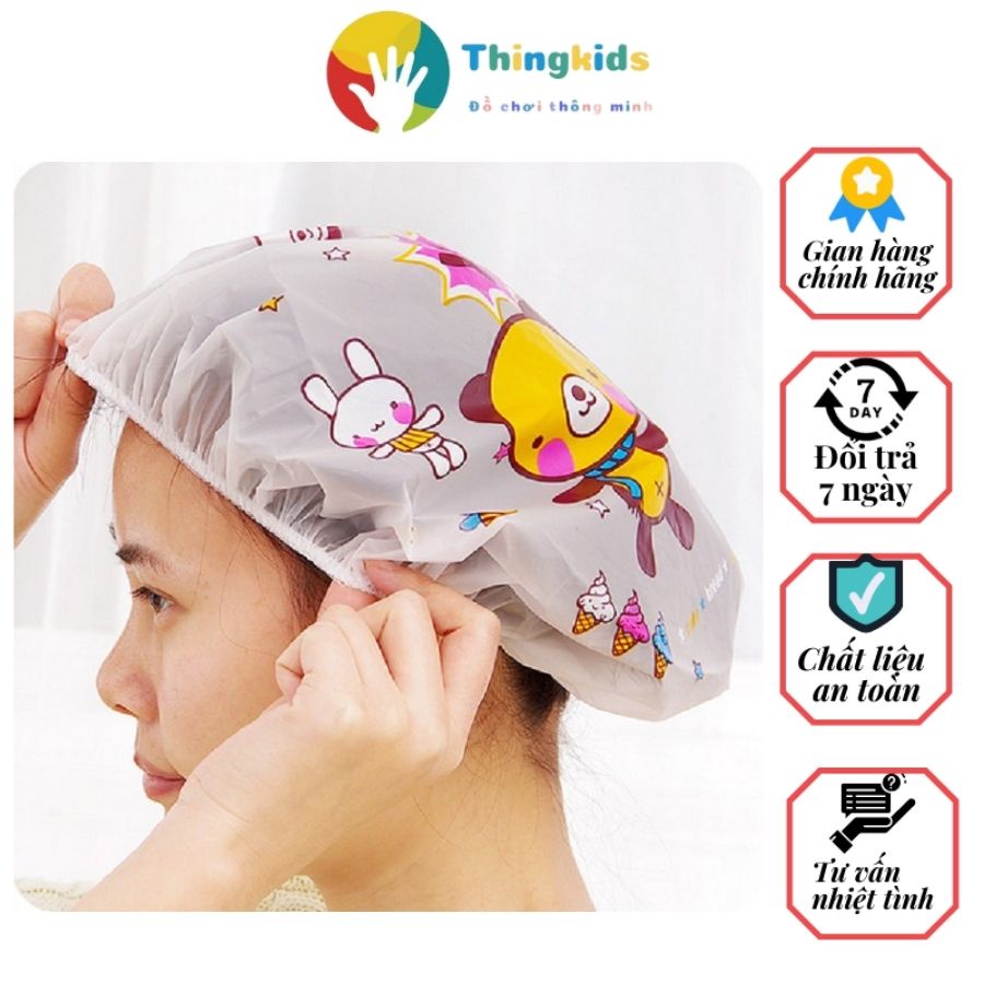 Mũ gội đầu mũ tắm siêu tiện lợi cho các mẹ và bé - Thingkids