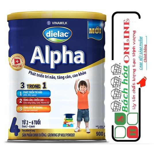 Sữa Dielac Alpha Step 4 - Vinamilk - 900g