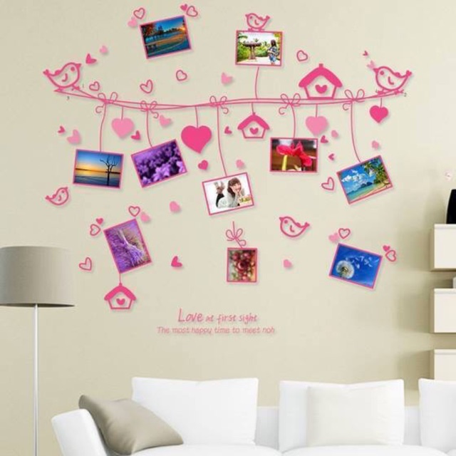 Decal dân tường day khung ảnh