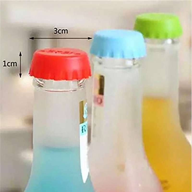Walfos 3 mảnh nắp chai silicone nhà bếp đầy màu sắc