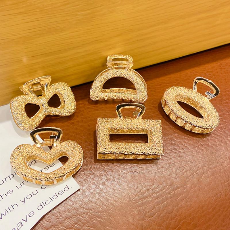 Kẹp Tóc Kim Loại Mạ Vàng Thiết Kế Tinh Tế Hợp Thời Trang