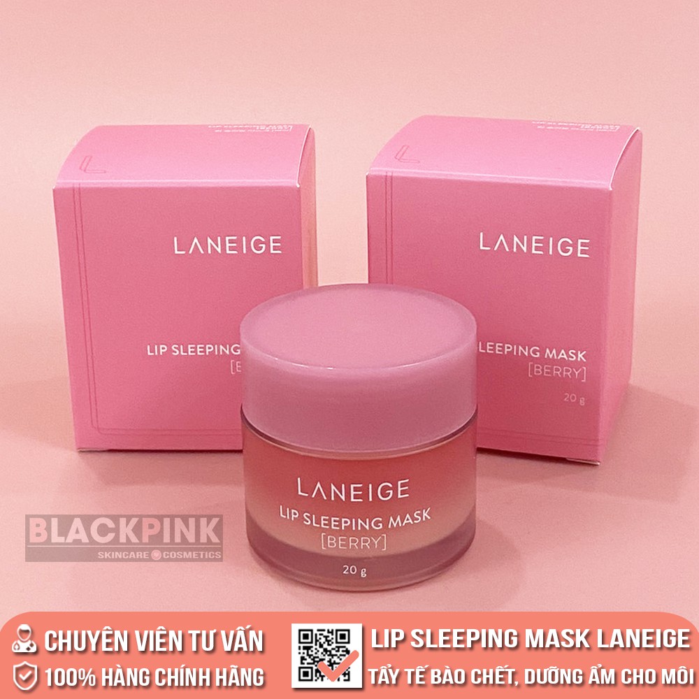 Mặt nạ ngủ dưỡng môi Laneige Lip Sleeping Mask Berry - Tẩy tế bào chết, dưỡng ẩm cho môi, đôi môi hồng hào căng mọng | BigBuy360 - bigbuy360.vn