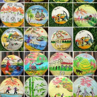 Mẹt tre vẽ tranh truyền thống