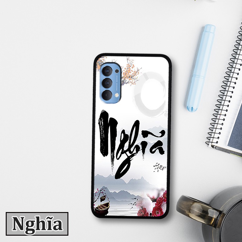 Ốp lưng  Oppo Reno 4 -in chữ thư pháp