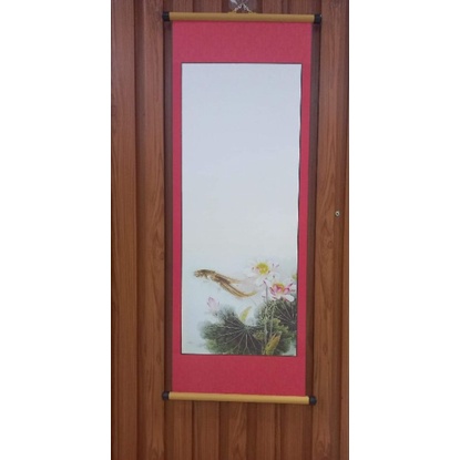 Combo 10 tờ Giấy viết thư pháp bao gồm cả nẹp treo Kích thước 30x85cm