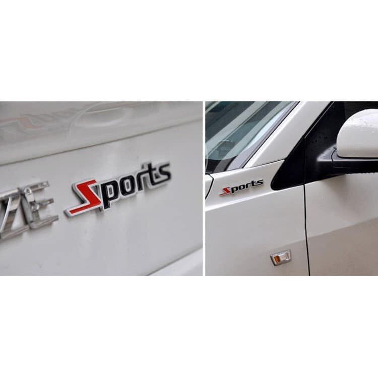 Logo Sport 3D kim loại