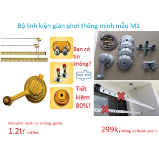 Bộ linh kiện giàn phơi thông minh củ chuông