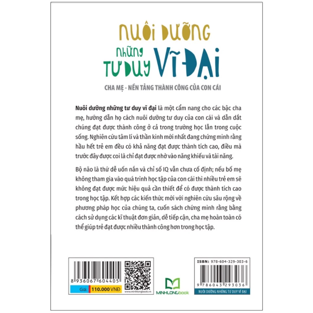 Sách: Nuôi Dưỡng Những Tư Duy Vĩ Đại: Cha Mẹ - Nền Tảng Thành Công Của Con