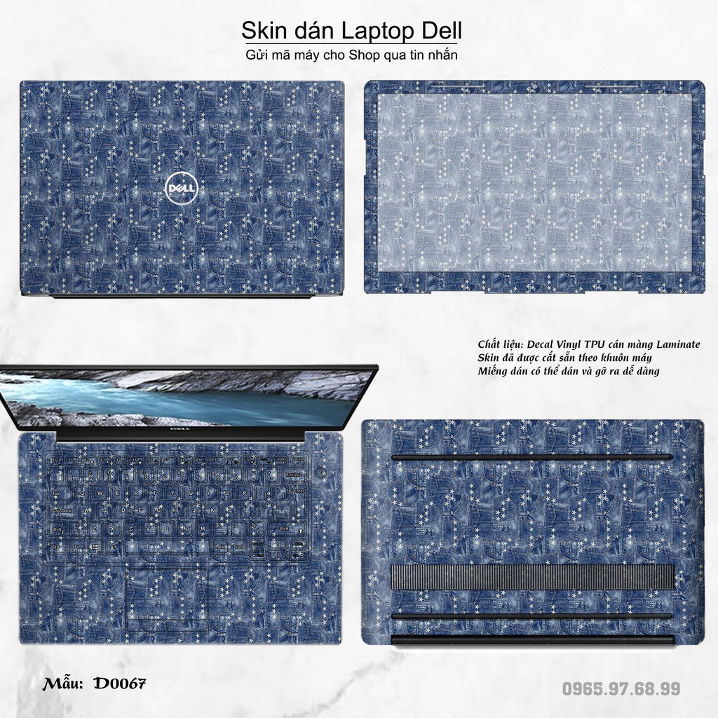 Skin dán Laptop Dell in hình Sticker họa tiết (inbox mã máy cho Shop)