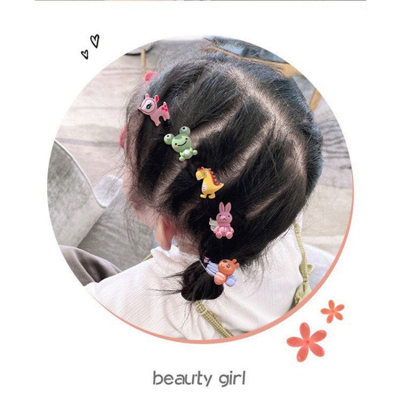 Set 10 dây buộc tóc bé gái siêu dễ thương (giao mẫu ngẫu nhiên)