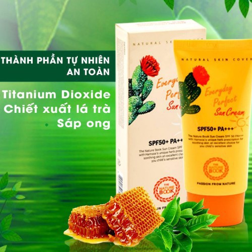 HÀNG CHÍNH HÃNG - Kem chống nắng SPF50+PA+++ Everyday Perfect Sun Cream Nature Book 50g