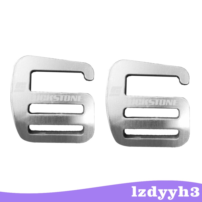 Set 2 Móc Khóa Chữ G Bằng Kim Loại Gọn Nhẹ Và Mạnh 25mm Màu Bạc Lzdyyh3