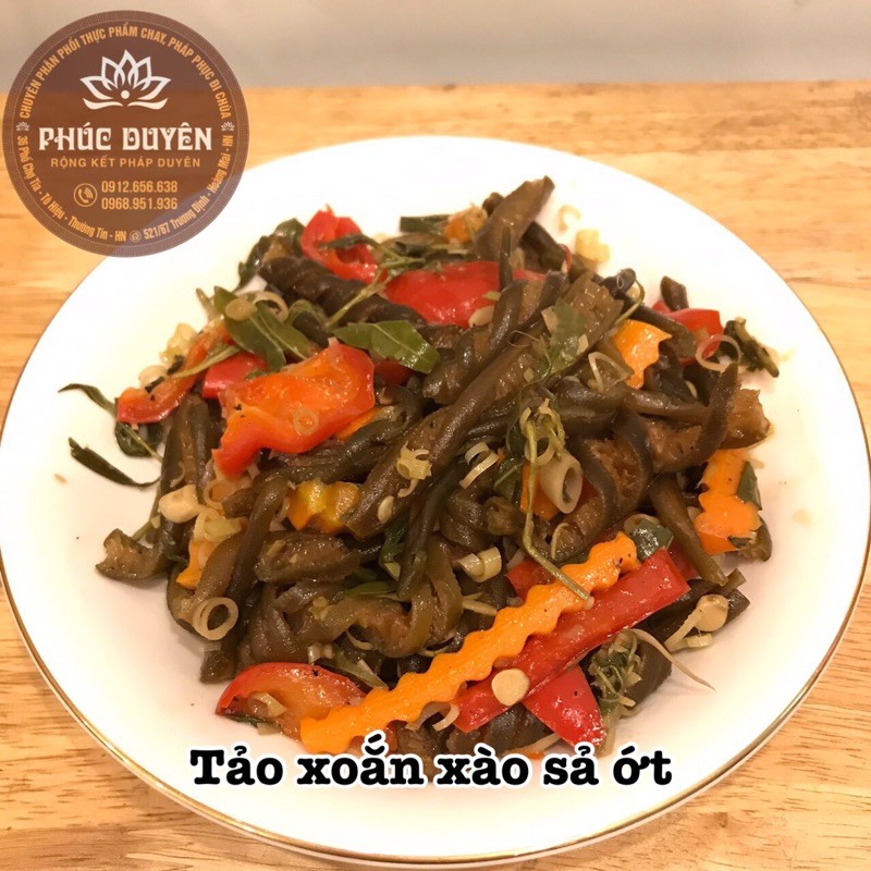 Tảo xoắn xào sả ớt ( không cay ) 260g (giao hàng ngay sau 1-2h)
