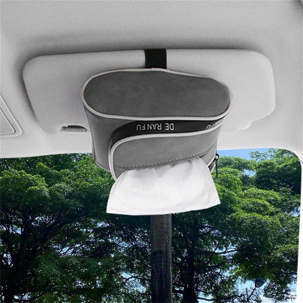 Btlimer Vỏ Bọc Khăn Ăn Bằng Da Lộn Phối Lông Cừu Lót Tấm Che Nắng Đa Năng Trang Trí Nội Thất Xe Hơi