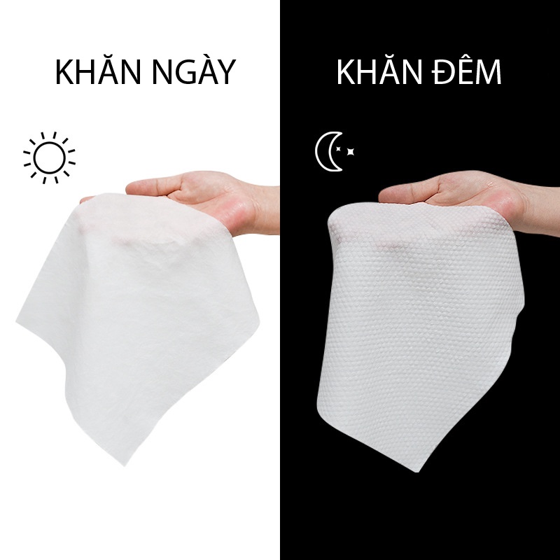 Khăn Giấy Nén, Khăn Nén Nhật Nguyệt Đa Năng, Tiện Lợi( Túi 14 Viên) - 2 Loại Khăn
