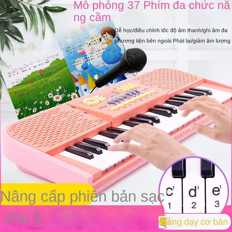 ✗Trẻ em mới bắt đầu đàn organ điện tử 37 phím đồ chơi đàn piano đồ chơi trẻ em đàn piano giác ngộ nhạc cụ món quà sinh n