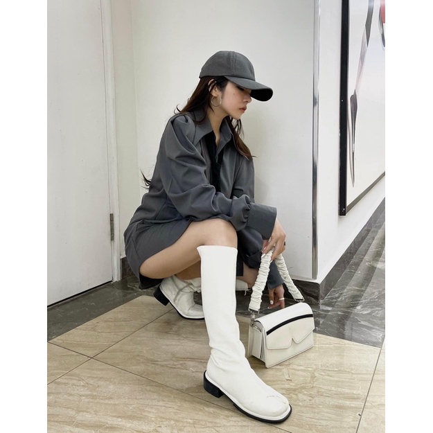 Áo sơ mi dáng váy kèm nơ Alice Blouse - NAYEM