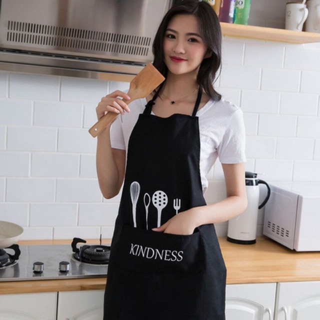 (Có clip) Tạp dề KINDNESS vải Oxford chống mọi vết bẩn