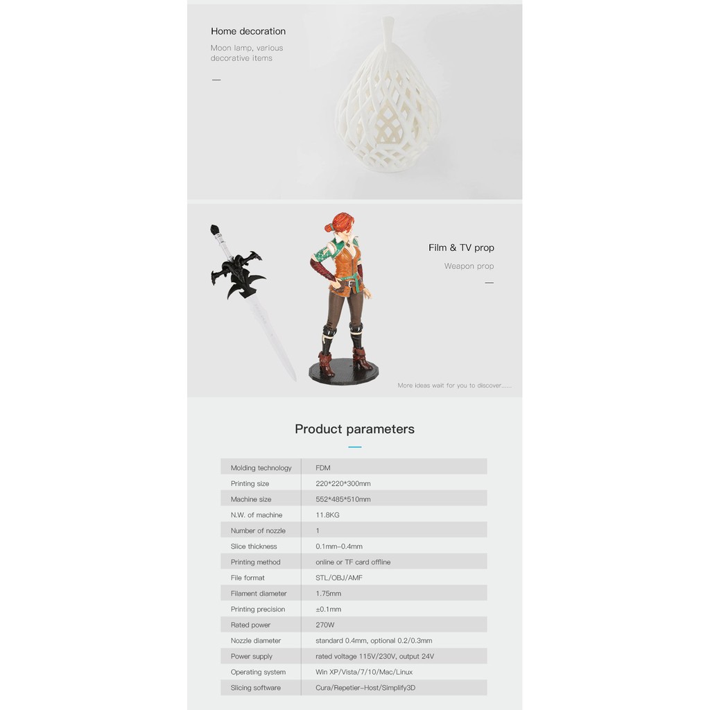 Máy in 3d Ender 5 Pro khổ in 220*220*300mm | BigBuy360 - bigbuy360.vn