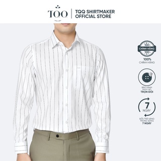 Áo sơ mi nam dài tay TQQ dáng Slimfit Công sở K380CS-CSB chất Viscose thoáng mát