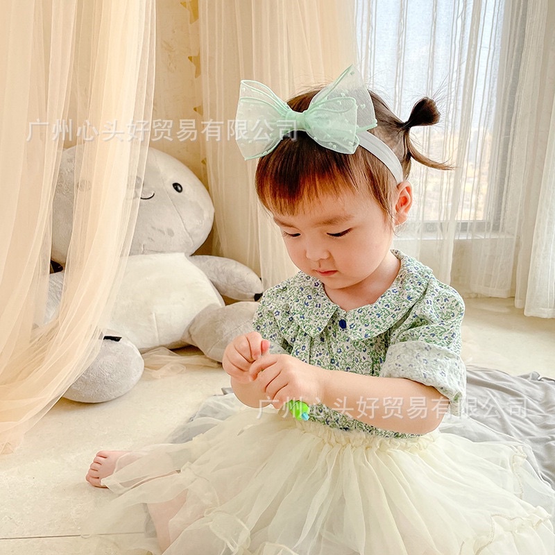 Băng đô nơ chấm đáng yêu cho bé